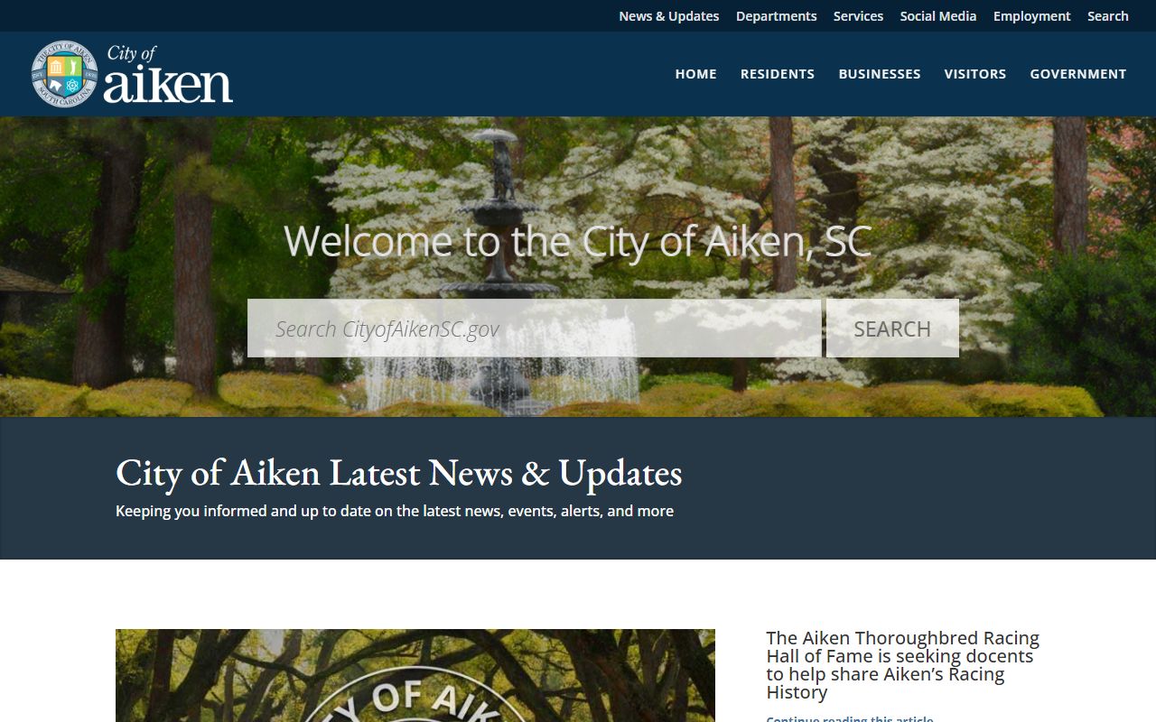 City of Aiken official resources for dissolution of marriage records