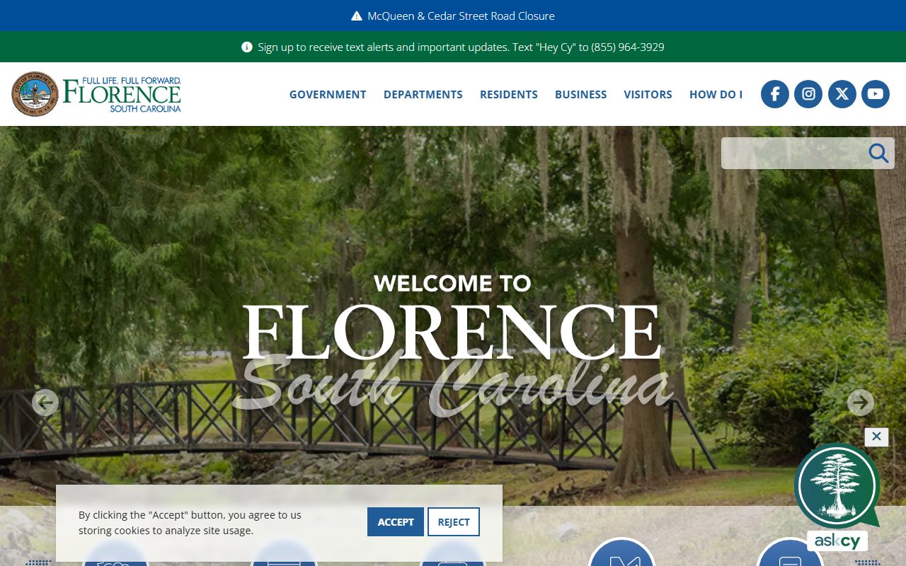 City of Florence government resources for dissolution of marriage cases in Florence County