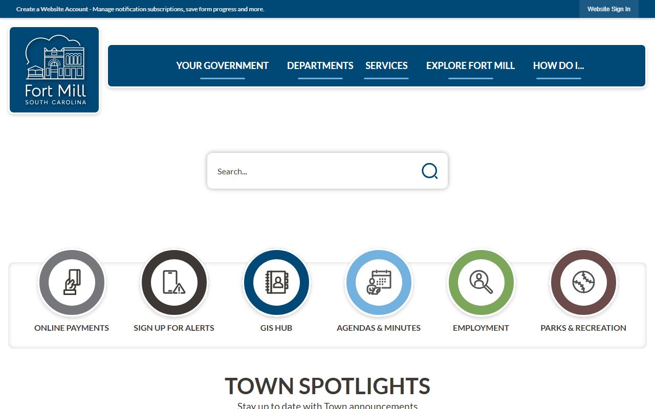 Fort Mill town government resources for dissolution of marriage cases in York County