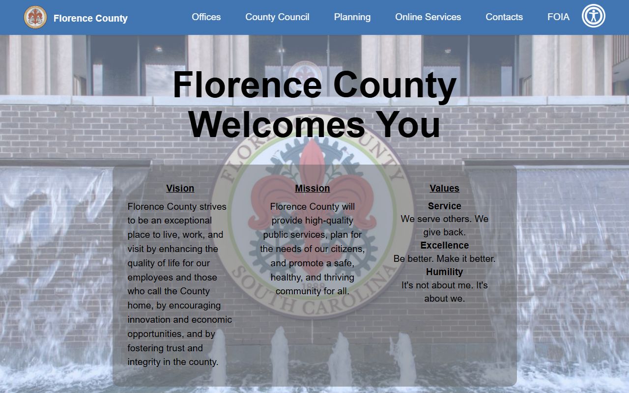 Florence County dissolution of marriage court records