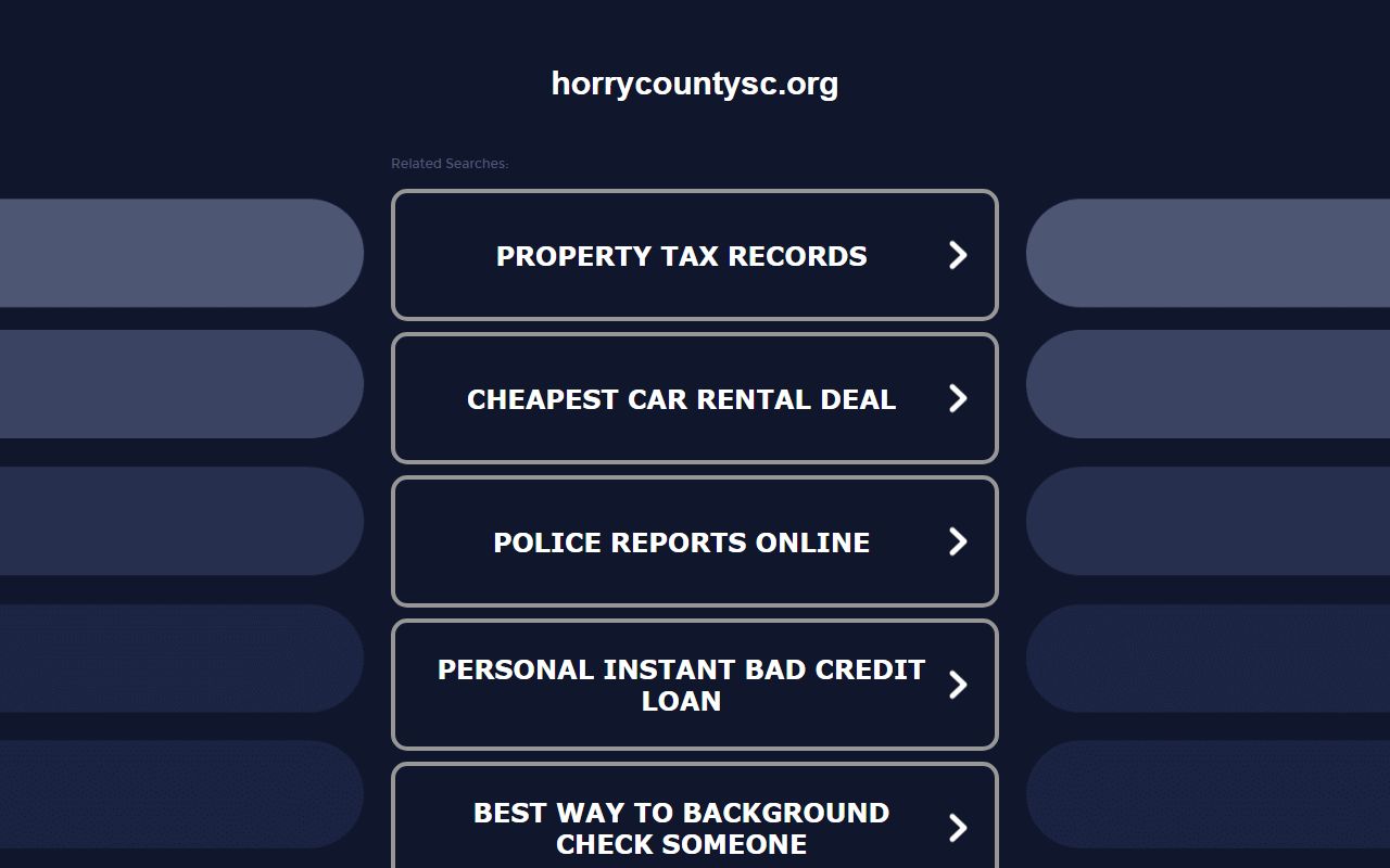 Horry County dissolution of marriage government court department page